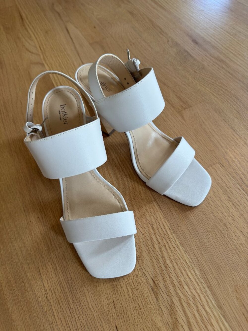 Botkier New York Farrah White Heeled Sandals – Size 9.5 | Bridal